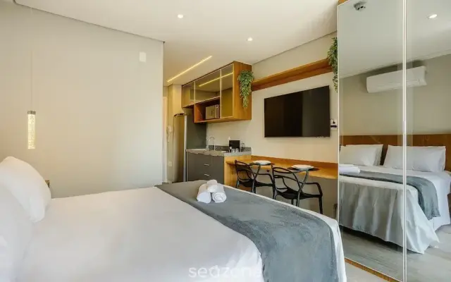 Studio With Balcony Near Allianz Parque Cep0128
