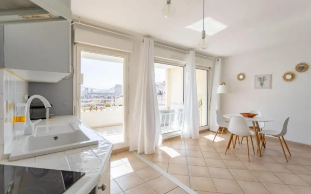 Appartement Standing Marseille 4 pers Clim Parking
