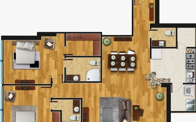Large Private Apartment in the Heart of the City @Cdmx-Santafe-801