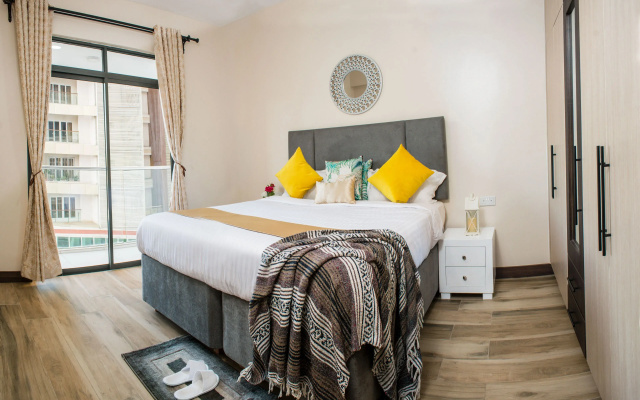 Deluxe 1 Bedroom With A View , Gym & Pool - Kilimani