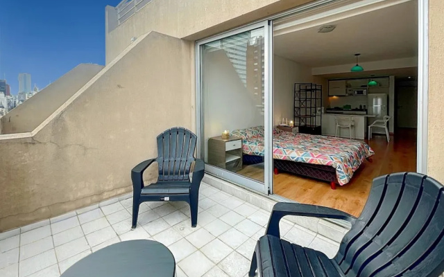 Spacious Studio in San Telmo With Balcony, Gym & Pool