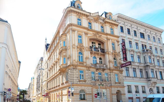 Отель Drei Kronen Vienna City Австрия, Вена - 1 отзыв об отеле, цены и фото номеров - забронировать отель Drei Kronen Vienna City онлайн вид на фасад