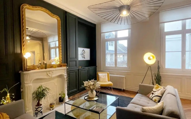 Beaux-arts • 2 chambres 2 SDB • Parking privé