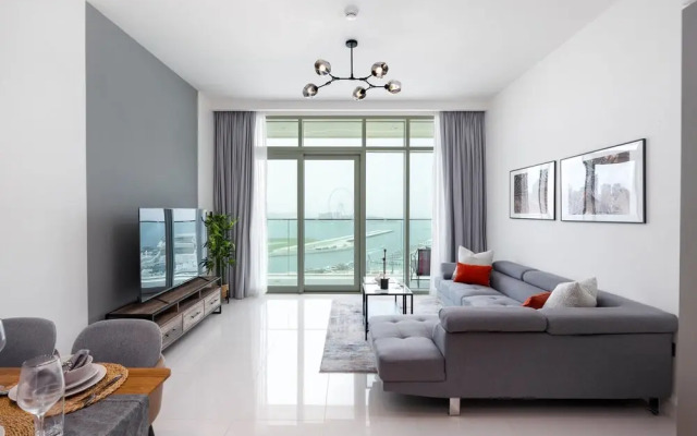 Elegant 2BR Emaar Beachfront Retreat