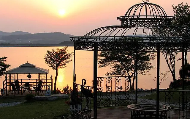 Lake and sea village