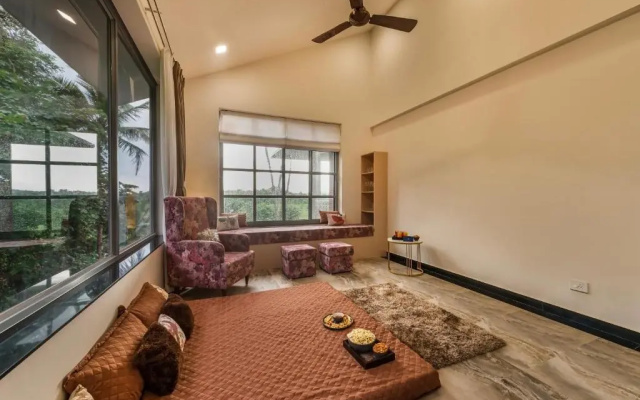 SaffronStays Magnolia - 3BHK Moira Goa Villa with Pool & Games Room