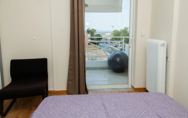 Modern apt.with sea view in Glyfada