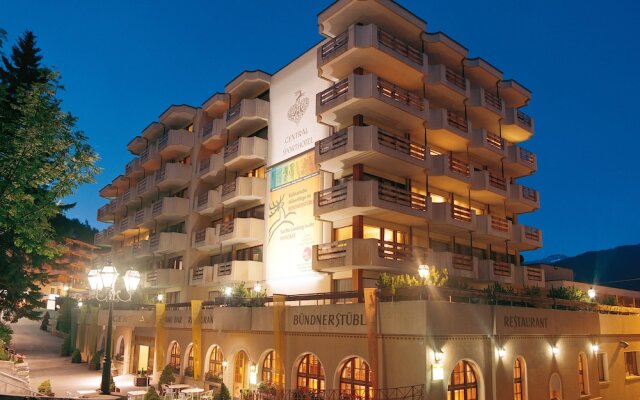 Отель Central Swiss Quality Sporthotel Швейцария, Давос - отзывы, цены и фото номеров - забронировать отель Central Swiss Quality Sporthotel онлайн вид на фасад