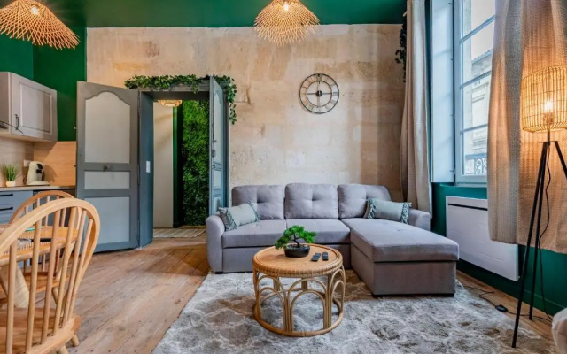 Appartement Jungle - Libourne Centre - 4 pers - Sauna - Netflix