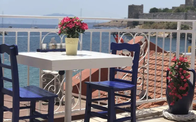 White and Blue Bodrum
