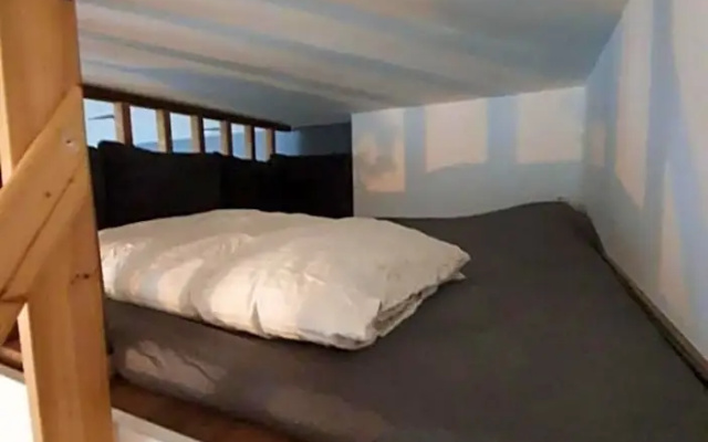 modern studio with mezzanine