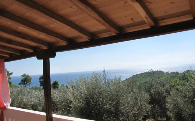 Elia house 1 astoning sea view among the olive trees