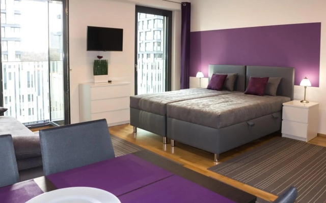 Prague apartment in residential tower · parking