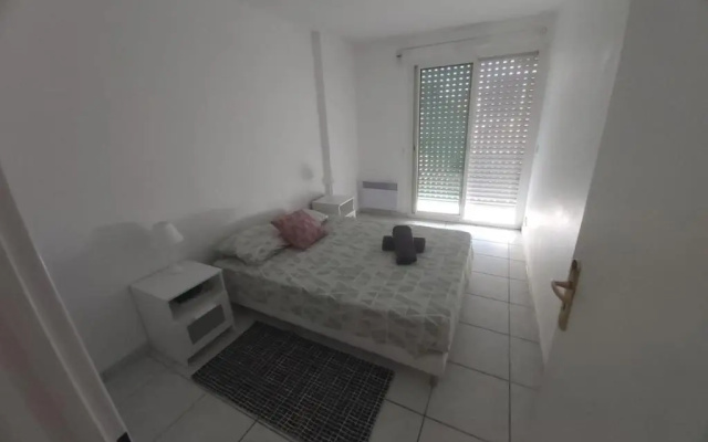 Centre, Grand T2 balcon Pkg, plage gare 600m