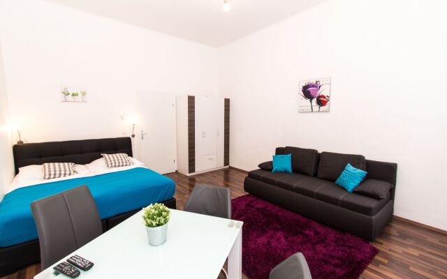 Апартаменты Checkvienna – Apartment Rossauer Lande Вена комната для гостей