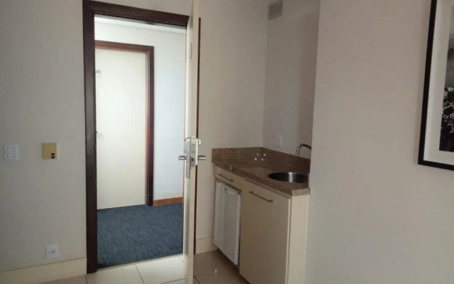 Studio pé na areia, vista, internet e ar