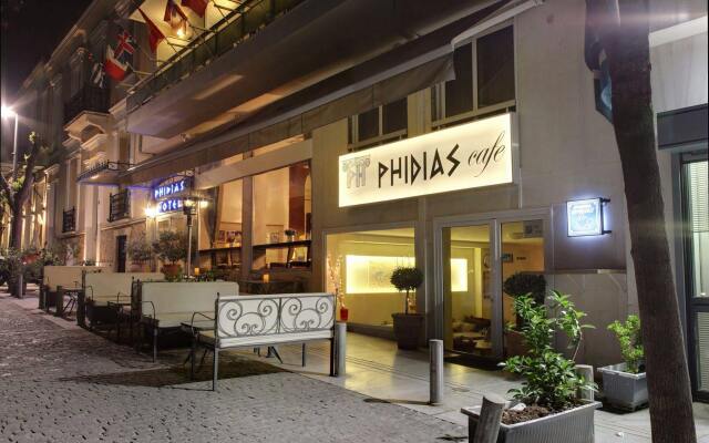 Phidias Hotel Афины вид на фасад