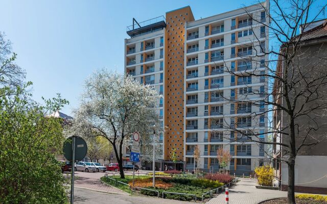 Апартаменты Independence Museum Apartment Варшава вид на фасад