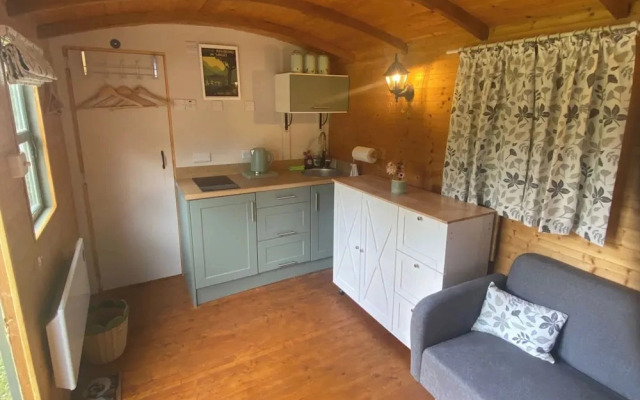 Riverside Shepherds Hut in Newtown Wales