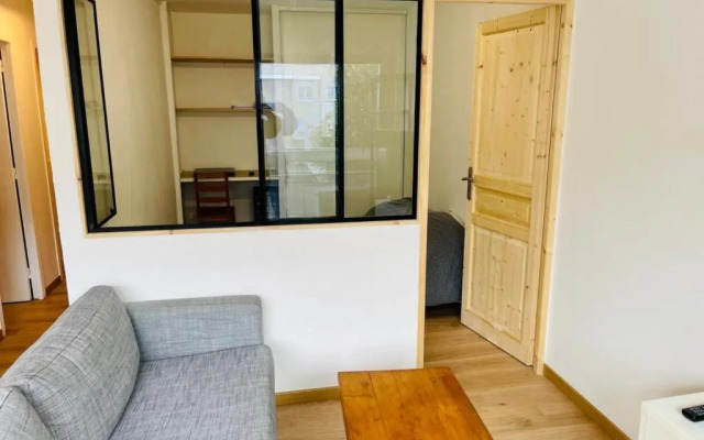 Furnished Apartment With Balcony & Parking in A Secure Residence