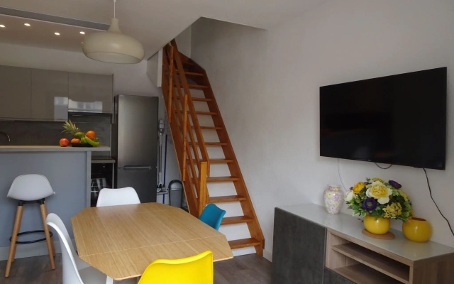 Charming maisonette in duplex, 400 m from the beach