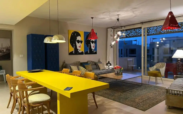 Lovely 1 bedroom at Mangrouvy Gouna & Beach access