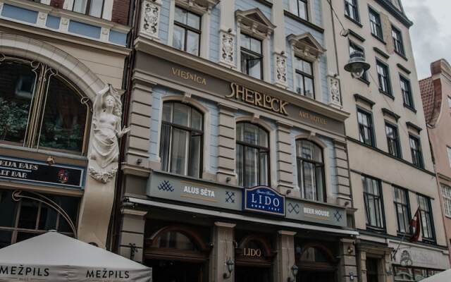 Отель Sherlock Art Hotel Латвия, Рига - отзывы, цены и фото номеров - забронировать отель Sherlock Art Hotel онлайн вид на фасад