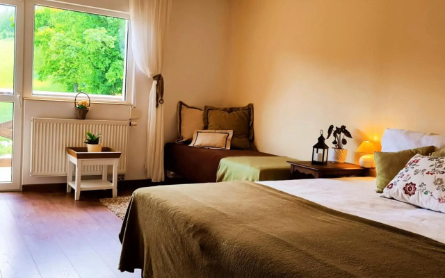 Gorski Widok Karpacz Apartamenty i Pokoje- Salon Kominkowy