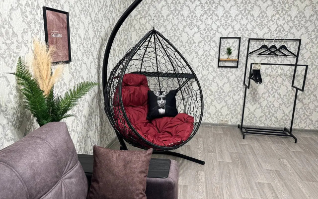 Квартира Top Rooms: Двухкомнатная у метро Пролетарская с качелями