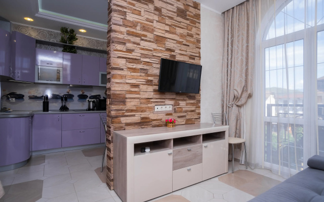 Апартаменты Red Apartments Арт Лайт Сити Апартамент Роллан