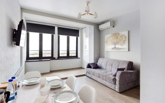 Апартаменты SMART LOFTS | White | На 4 гостя у метро Дмитровская в ЖК бизнес-класса
