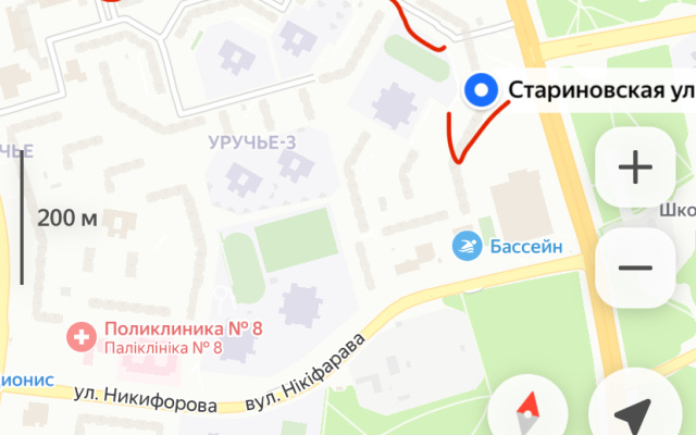 Квартира Чистая и уютная Три изолированные комнаты