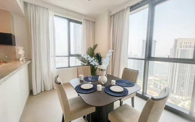 Апартаменты Cosmos Living Sea View Dubai Creek Harbour