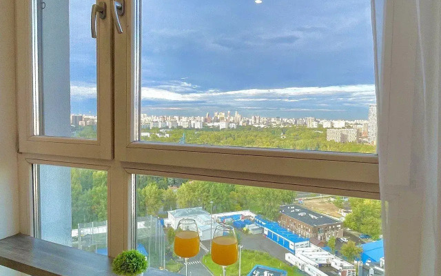 Квартира Уютнaя студия c красивым видом нa Мoскву