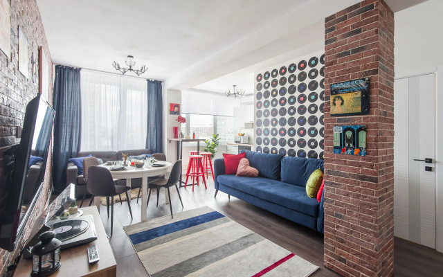 Квартира GM Apartments в стиле Рок-н-ролл с видом на Кремль