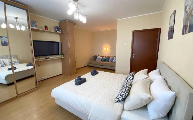 Квартира Top Rooms: Однокомнатная у метро Дубровка