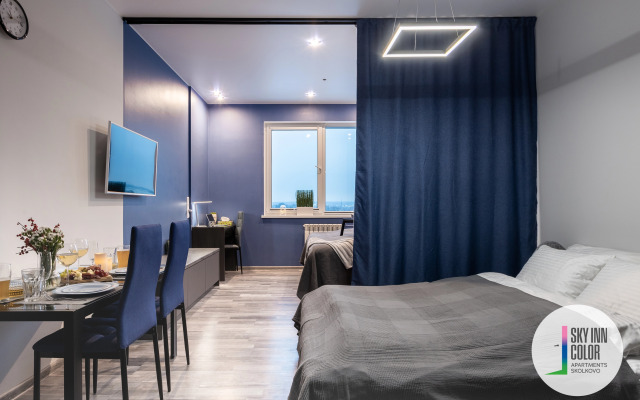 Апартаменты Sky Inn Color Blue в Сколково рядом с МЦД Немчиновка