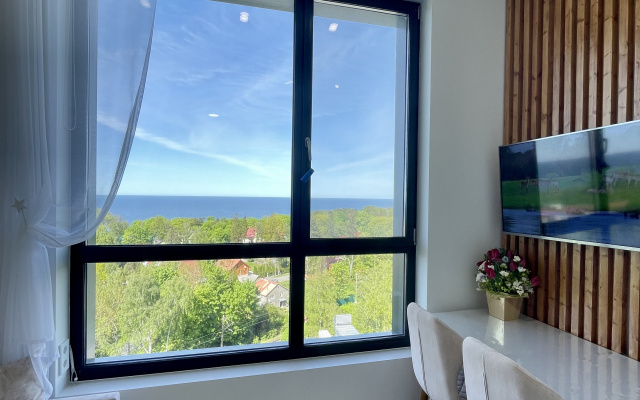 Апартаменты с видом на море на 10 этаже в комплексе Кристалл & Балтик-SPA