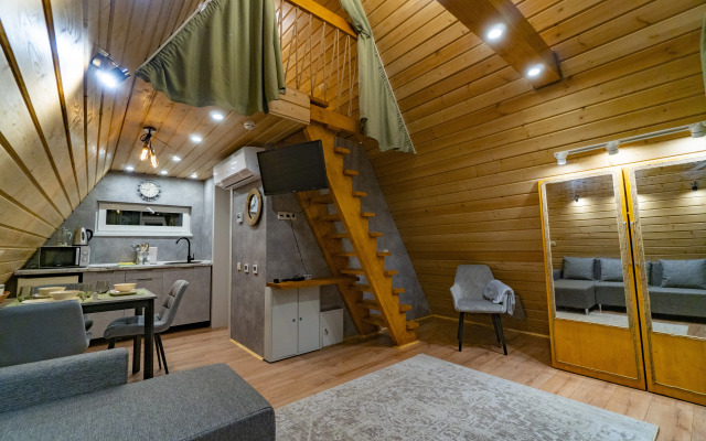 Гостевой дом A-Frame 40 с панорамным остеклением