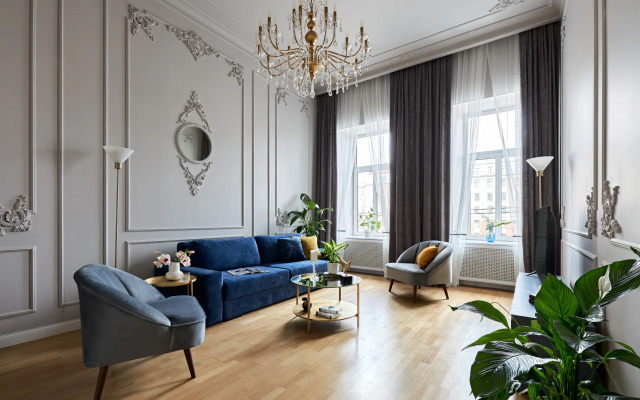 Апартаменты Minin Apartments с видом на Фонтанку 130 кв.м.