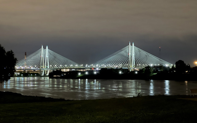 Квартира Видовая Медуза на Неве у метро рядом с Вантовым мостом и парковкой