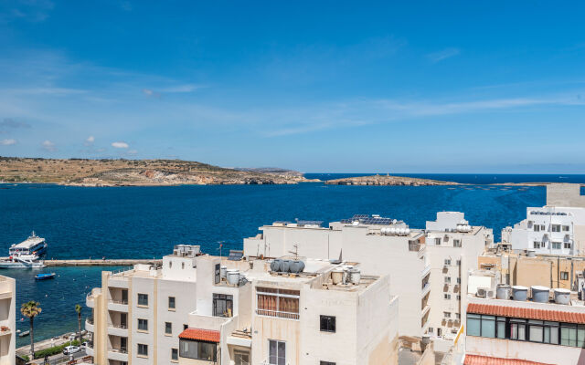 Отель SeaShells Sea View Studio-Penthouse Мальта, Буджибба - отзывы, цены и фото номеров - забронировать отель SeaShells Sea View Studio-Penthouse онлайн балкон