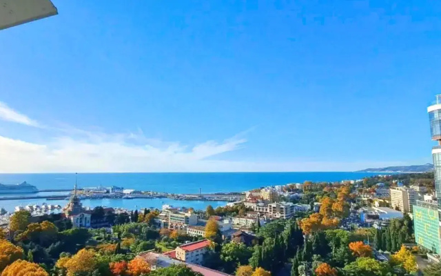 Апартаменты с Шикарным Видом на Море в Центре Сочи