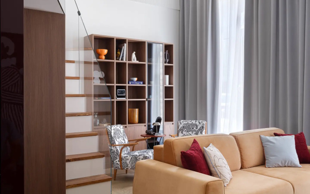Апартаменты D apartments двухуровневая студия в ЖК бизнес класса на набережной канала
