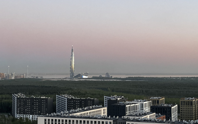 Квартира Стильная студия на 24 этаже с видом на Лахту