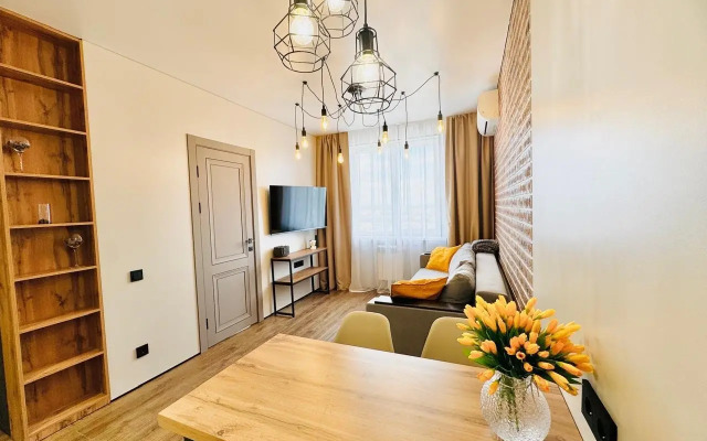 Квартира Современная 1 комнатная, 4 спальных места