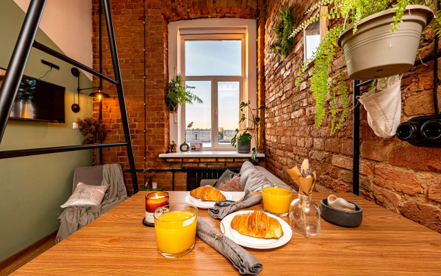 Апартаменты Green Loft Neva View с видом на Неву