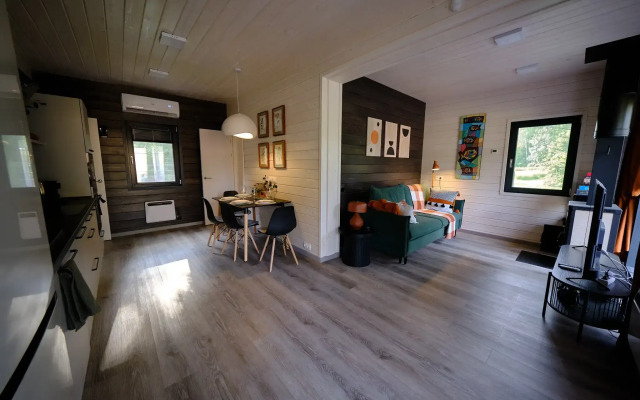 Частный дом Коттедж Шапки Дача Hygge с камином