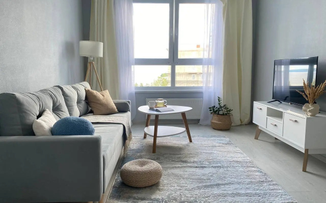 Апартаменты Hygge Karelia c видом на озеро в ЖК со своей набережной