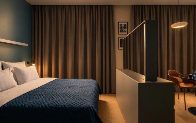 Апартаменты Comfort Life на первой линии Москвы-реки Панорамный вид на сталинские высотки и огни города